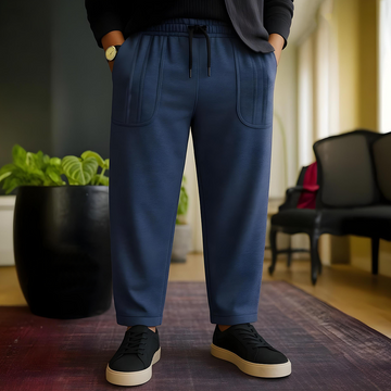 Emerce - Men Striped Pocket Trouser - Navy